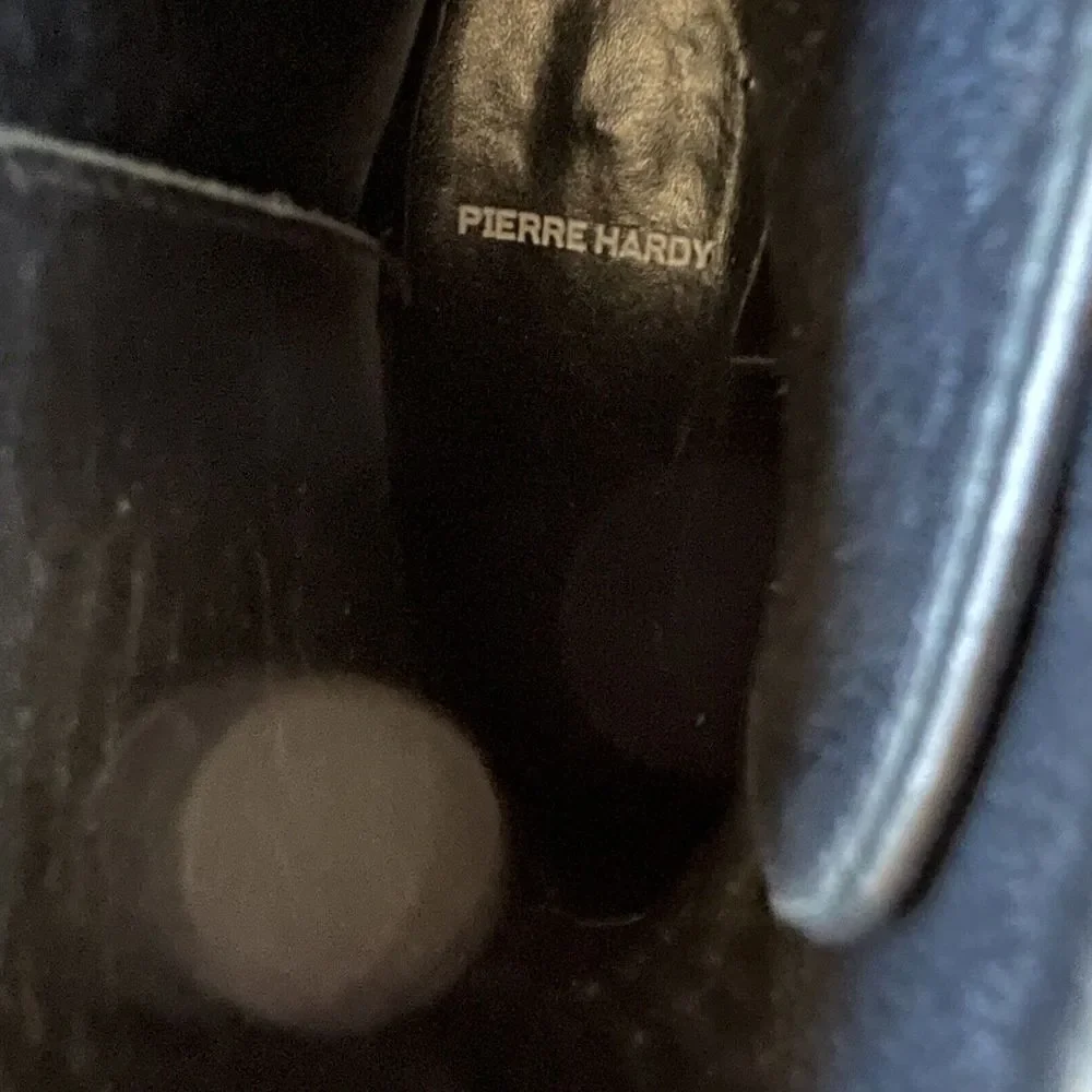 Pierre Hardy Ankle Boots Double Strap Cutout Leather Sz 9.5 | 39.5‎ Italy Moto - Picture 10 of 14